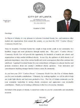 Mayor Reed Letter