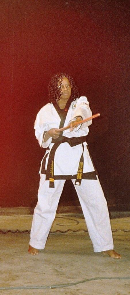 Ms Jackie demonstrating the use of the Bow